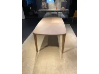 Tavolo con piano in legno ovale di Poliform a PREZZO OUTLET 