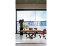 Tavolo rettangolare in legno Priamo di Morso in Offerta Outlet 