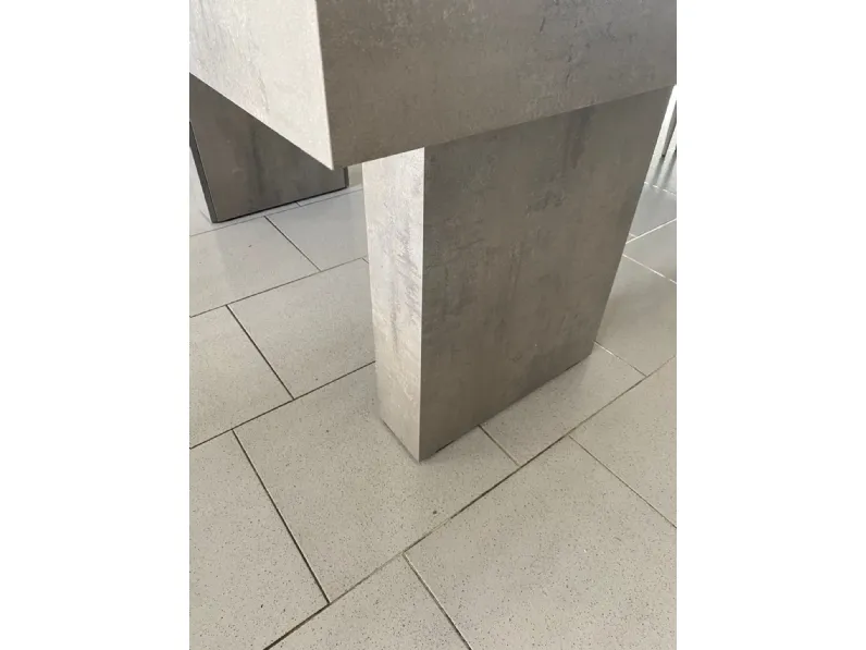 Tavolo in laminato rettangolare Pronta consegna grey Md work in offerta outlet
