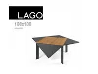 Tavolo quadrato in legno Loto allungabile 100x100 di Lago in Offerta Outlet