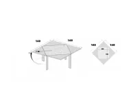 Tavolo allungabile Loto allungabile 100x100 Lago a soli 2675