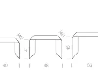 Tavolo rettangolare allungabile Set trio Pianca a soli 440