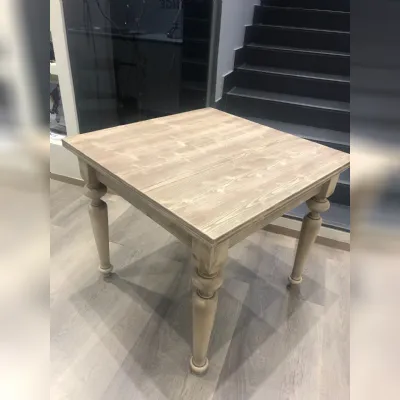 Tavolo quadrato a quattro gambe Tavolo gambe tornite Callesella scontato