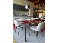 Tavolo in vetro quadrato Akashi Midj in offerta outlet