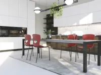 Tavolo quadrato in altri materiali Discovery melaminico  di Zamagna in Offerta Outlet