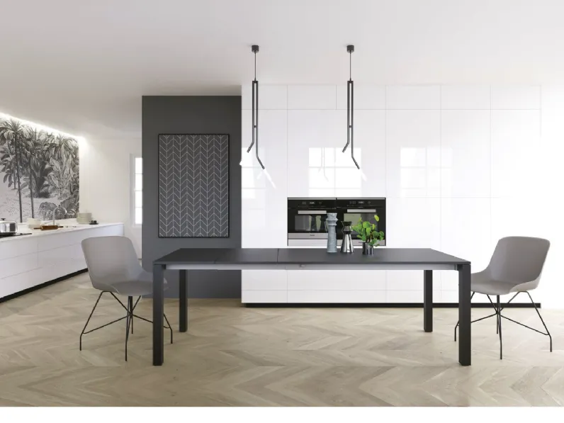 Tavolo quadrato in altri materiali Discovery melaminico  di Zamagna in Offerta Outlet