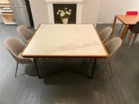 Tavolo quadrato in ceramica Vendome b001-02 di Artigianale in Offerta Outlet