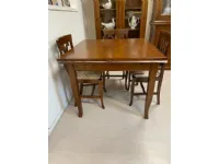 Tavolo quadrato in legno Classic Fgf mobili in Offerta Outlet
