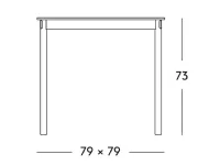 Scopri il Tavolo Magis in OFFERTA OUTLET -66%! 80x80 in legno.
