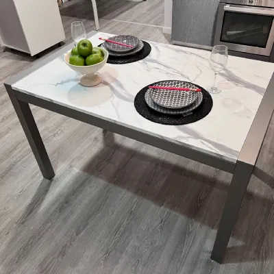 Tavolo in laminato rettangolare Quadrifoglio Scavolini a prezzo ribassato