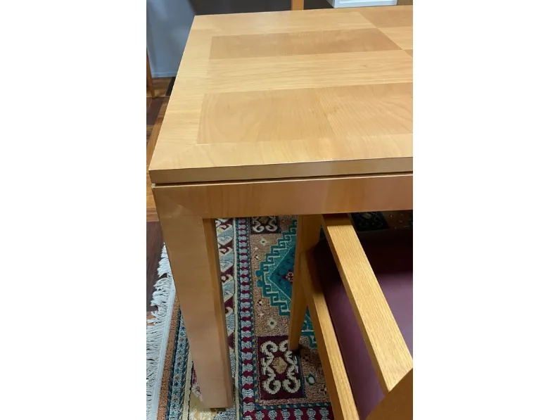 Tavolo rettangolare in legno Quadro di Artigianale in Offerta Outlet