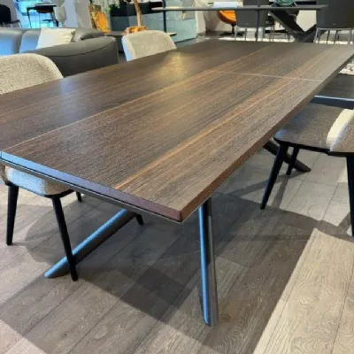 Tavolo in legno rettangolare Random Ozzio in offerta outlet