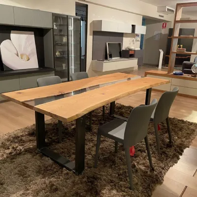 Tavolo Resina le trasparenze  Conarte in legno Fisso scontato 53%