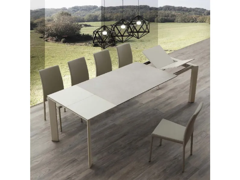 Tavolo in ceramica rettangolare 637 ceramique duo * La seggiola a prezzo ribassato