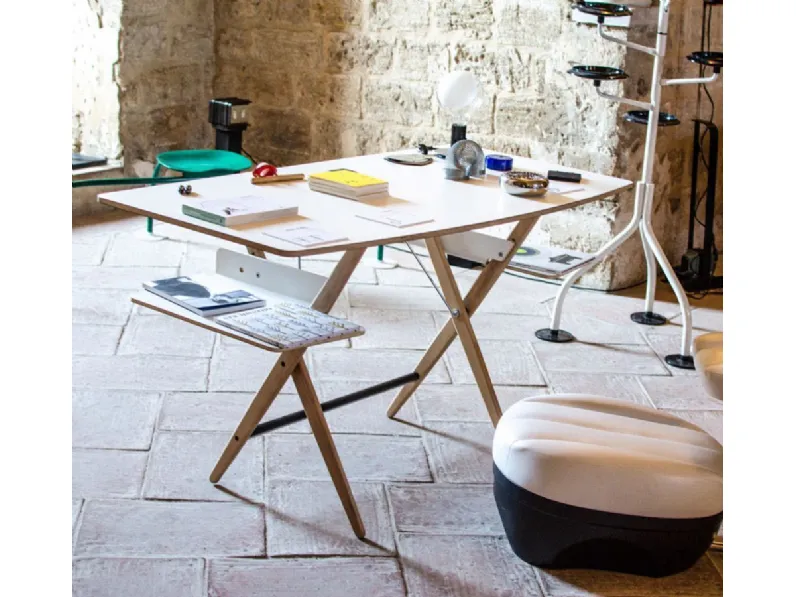 Tavolo in legno rettangolare De padova scrittarello Depadova in offerta outlet