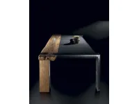 Tavolo rettangolare a quattro gambe Etna Nature design scontato