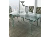 Tavolo rettangolare a quattro gambe Glass La seggiola scontato