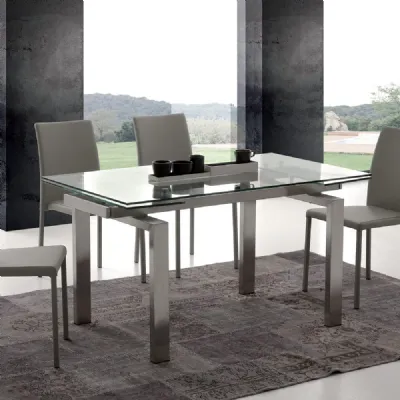 Tavolo in vetro rettangolare Seg 672 * Arredo design a prezzo scontato