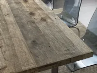Tavolo rettangolare a quattro gambe Tavolo in legno vecchio zpt002 Artigiani veneti scontato
