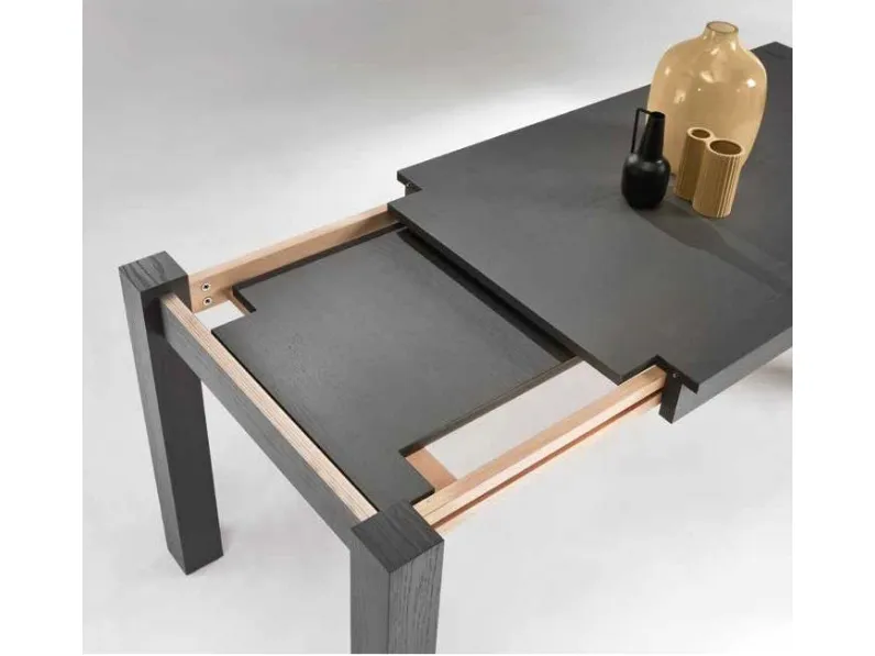 Tavolo Quadrato In Resina Antracite Da 4 Posti, Per Interno Ed Esterno, Resistente Alle Intemperie, Facile Da Pulire, Made In Italy