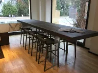 Tavolo rettangolare in legno e resina Air di Lago in Offerta Outlet