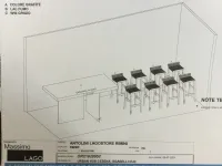 Tavolo rettangolare in legno e resina Air di Lago in Offerta Outlet