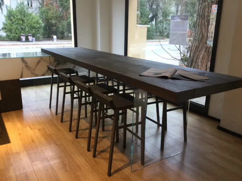 Tavolo rettangolare in legno e resina Air di Lago in Offerta Outlet