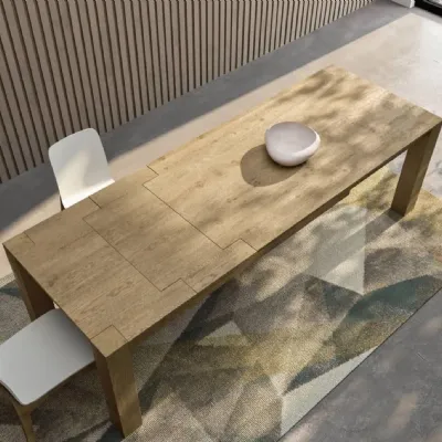 Tavolo Acheo * Fratelli mirandola in legno Rettangolare allungabile scontato 30%