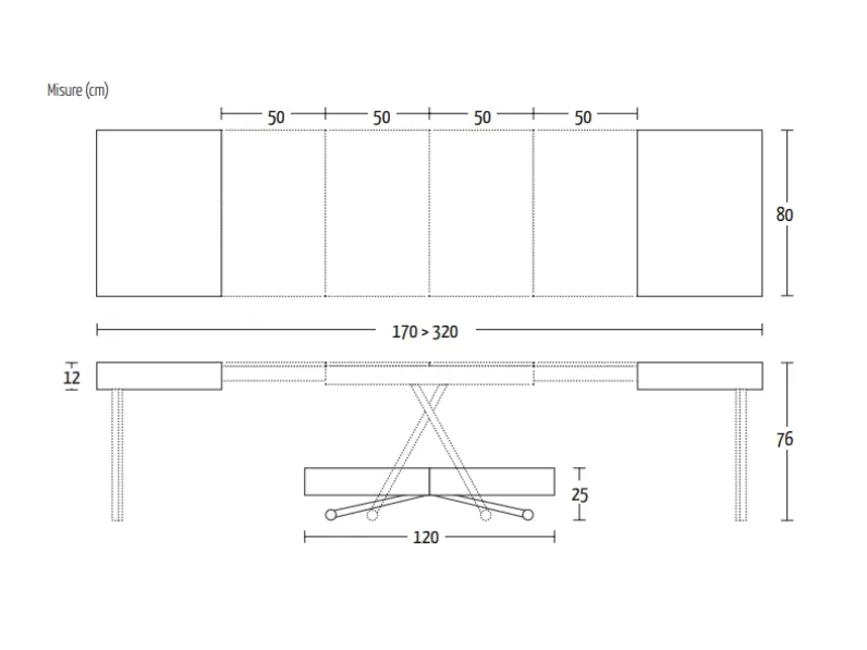 Tavolo Assist Altacom in legno rettangolare, allungabile e dal design moderno.