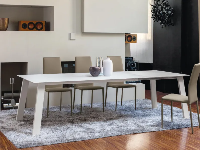 Tavolo in vetro rettangolare Kalua * Ingenia in offerta outlet