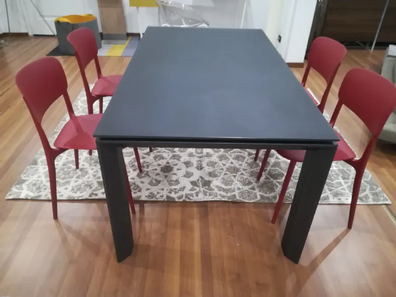 Tavolo rettangolare allungabile Omnia glass Calligaris scontato