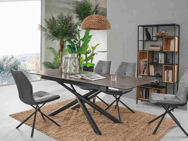 Tavolo Seyfert Bizzotto in ceramica Rettangolare allungabile scontato 50%