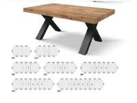 Tavolo rettangolare allungabile Tavolo super maxi 6 allunghe Md work a soli 1623 Euro