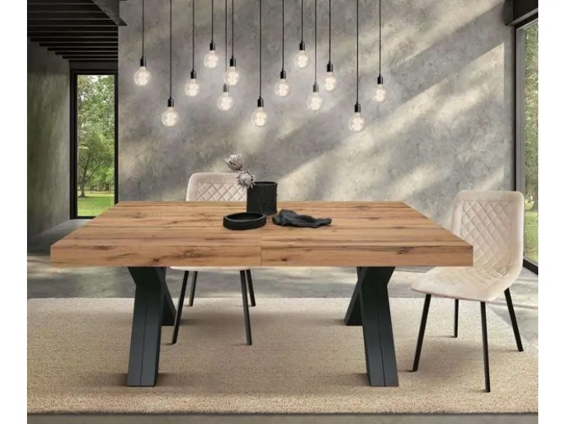 Tavolo super maxi 6 allunghe Md work in laminato Rettangolare allungabile scontato 45%