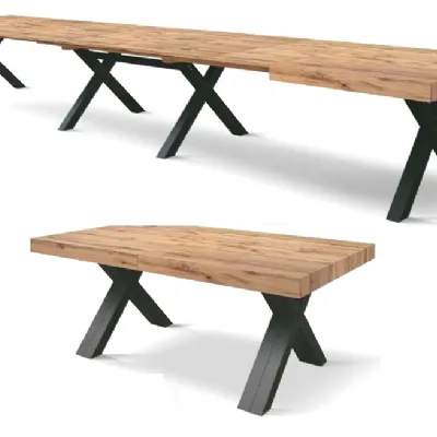 Tavolo Tavolo super maxi 6 allunghe Md work in laminato Rettangolare allungabile scontato 45%