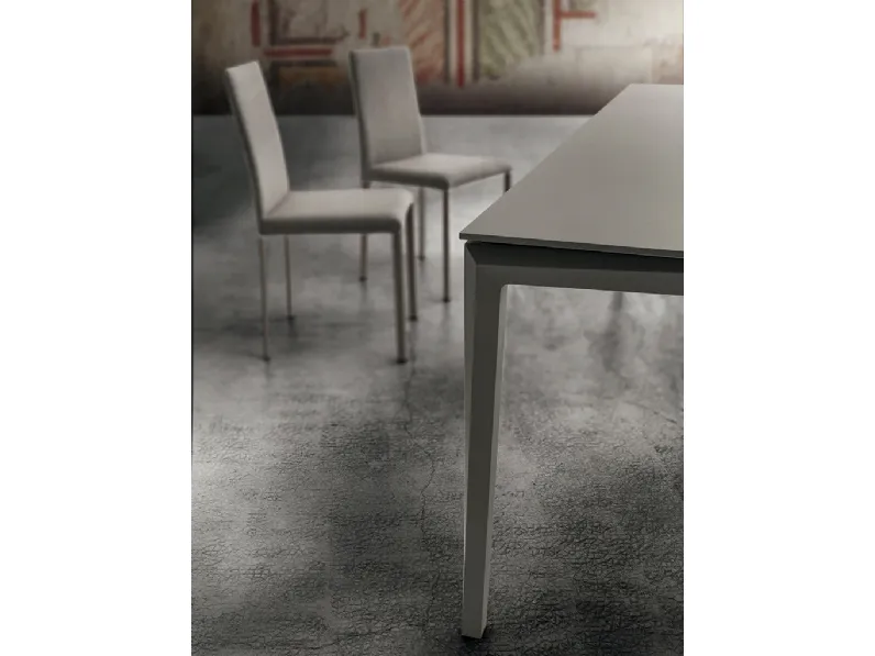 Tavolo rettangolare in laminato Bill super rettangolare di La primavera in Offerta Outlet
