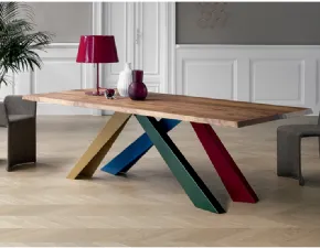 Tavolo in legno rettangolare Big table fisso 200x100 Bonaldo in offerta outlet