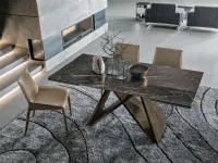 Tavolo rettangolare in laminato Delta di Collezione esclusiva in Offerta Outlet 