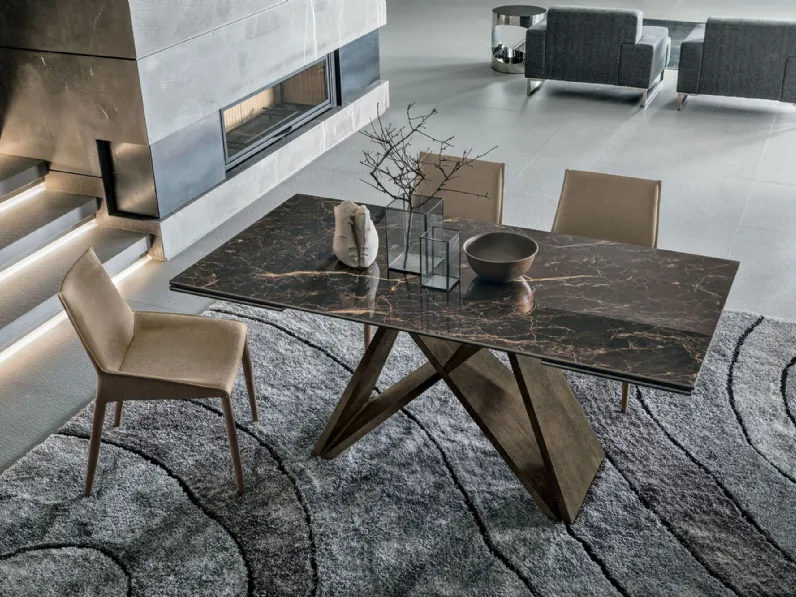 Tavolo rettangolare in laminato Delta di Collezione esclusiva in Offerta Outlet 