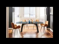 Tavolo in vetro rettangolare Moonlight * Midj in offerta outlet