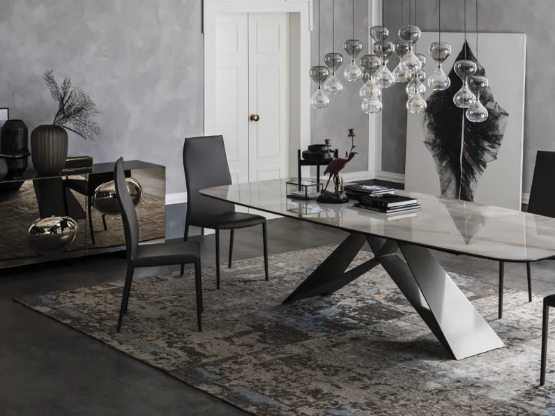 Progetta interni con il tavolo Premier Keramik di Cattelan Italia. Outlet!