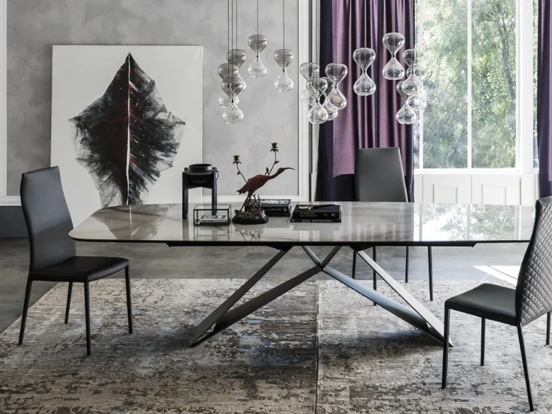 Progetta interni con il tavolo Premier Keramik di Cattelan Italia. Outlet!