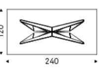 Tavolo rettangolare con basamento centrale Skorpio Cattelan scontato