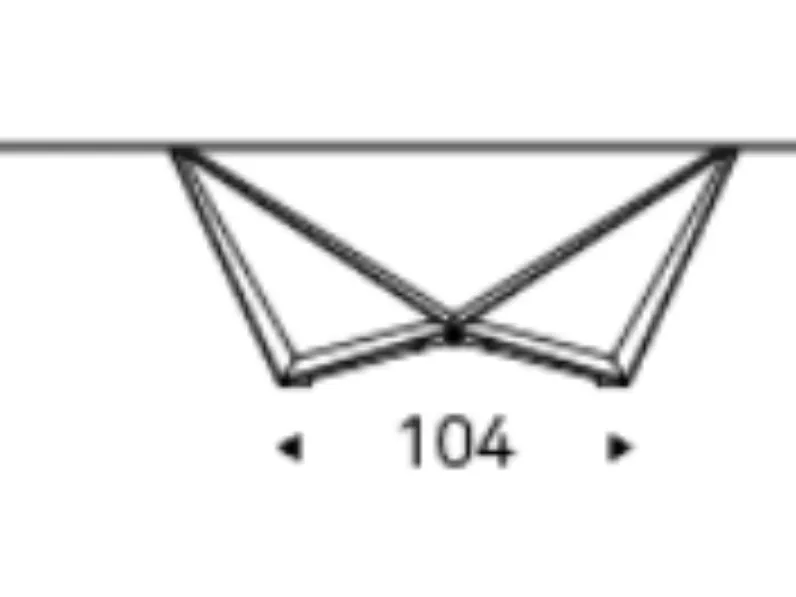 Tavolo rettangolare con basamento centrale Skorpio Cattelan scontato