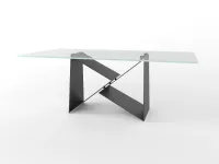 Tavolo rettangolare con basamento centrale Tavolo di design lavorato a mano  Md work scontato