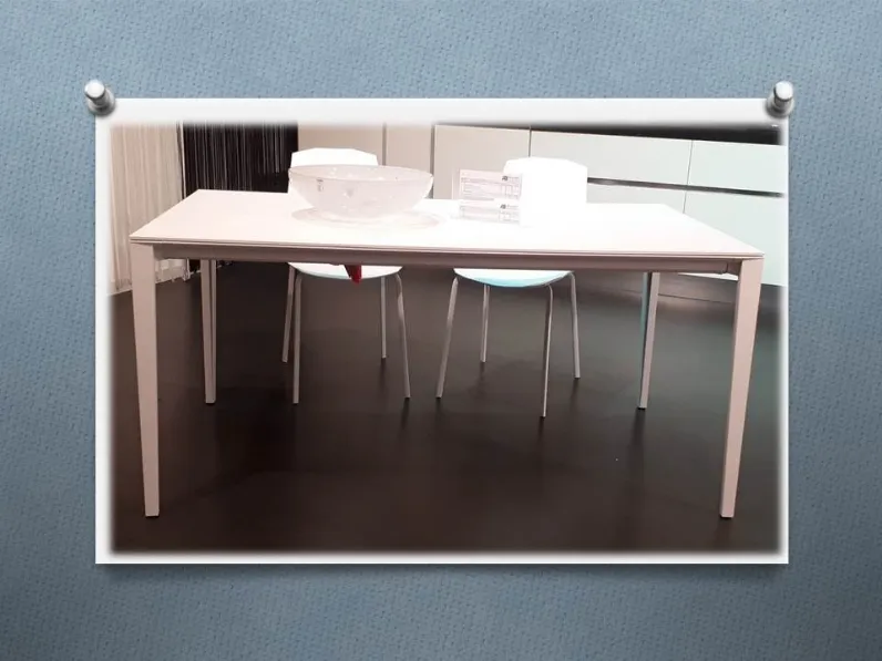Tavolo rettangolare in laminato Fusion allungabile di Point house in Offerta Outlet