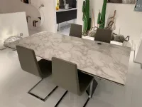 Tavolo rettangolare in ceramica Premier keramik drive Cattelan in Offerta Outlet