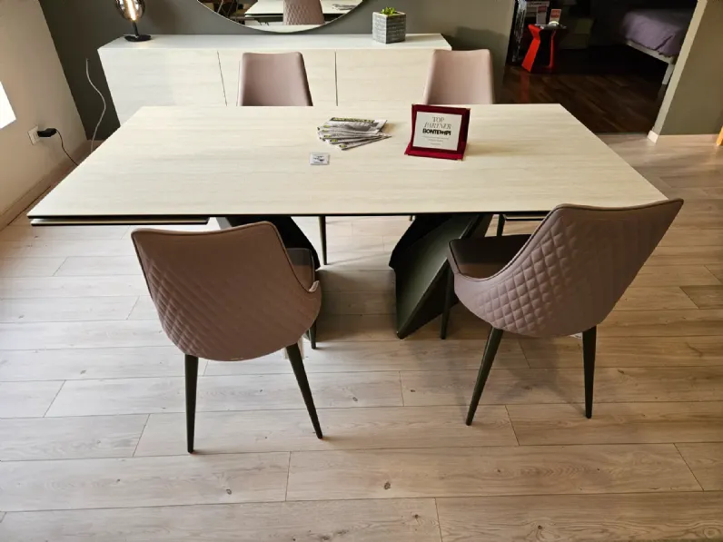 Tavolo in ceramica rettangolare Tavolo bontempi modello kaleido Bontempi in offerta outlet