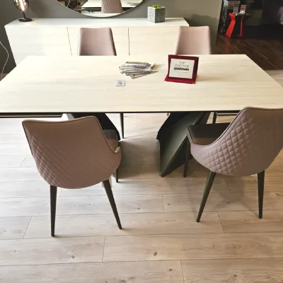 Tavolo rettangolare in ceramica Tavolo bontempi modello kaleido di Bontempi in Offerta Outlet