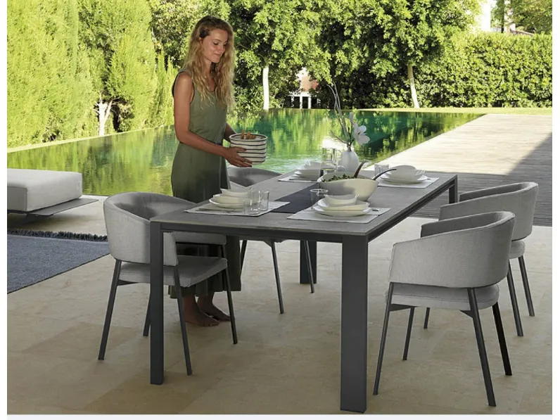 Tavolo rettangolare Tavolo in vetro ceramica  eden Talenti scontato del 70%